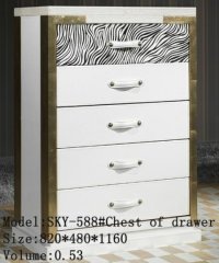 COMODA 5 SERTARE CU MANERE PIELE - SKY-588 - COMODA 5 SERTARE CU MANERE PIELE - SKY-588